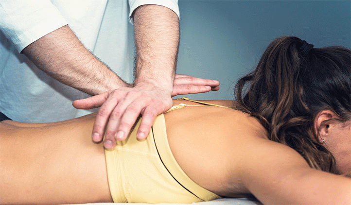 Chiropractic adjustment big stock photo